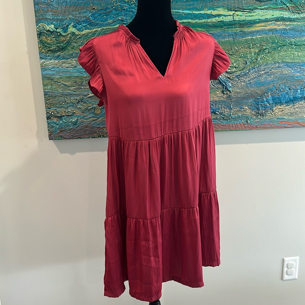 Pink silk Ann Taylor dress